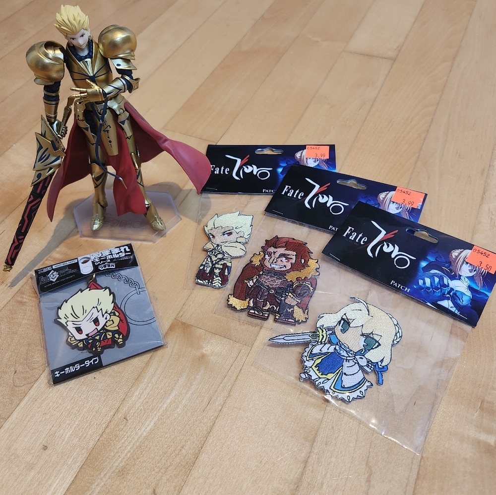 Fate Zero Anime Game Patch Keychain Bundle